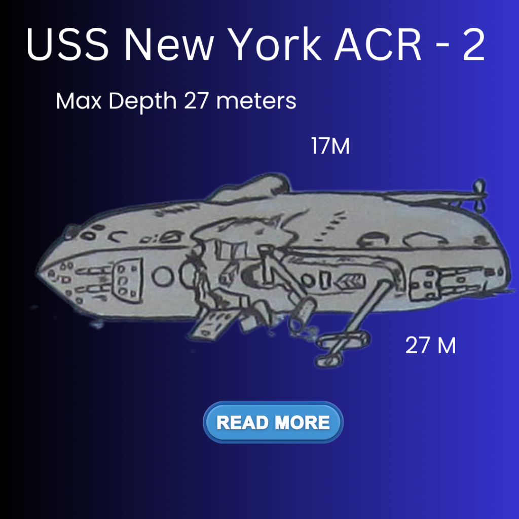 scuba dive subic wrecks USS New York acr 2